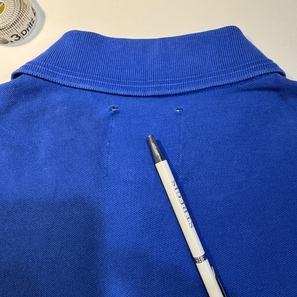 G-Star Raw Dunda Polo Shirt - Boys/Youth Size Small, Solid Blue, Pre-owned - Picture 4 of 11